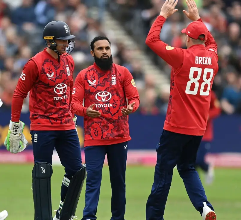 England cricket team players during a match