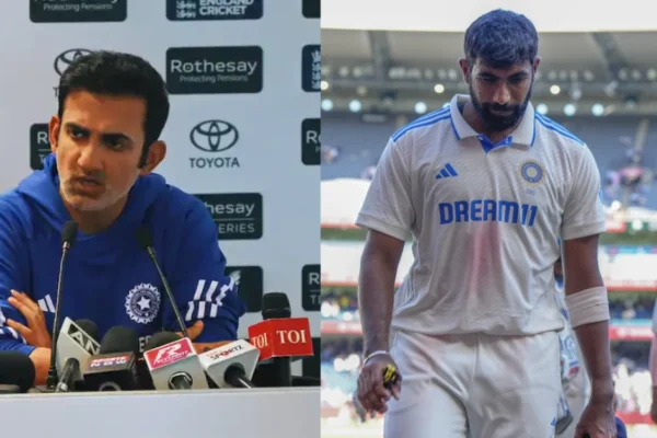 “Bumrah Will Play Three Test Matches Out of Five” Said by Indian Head Coach Gambhir Gambhir on Bumrah and India loss