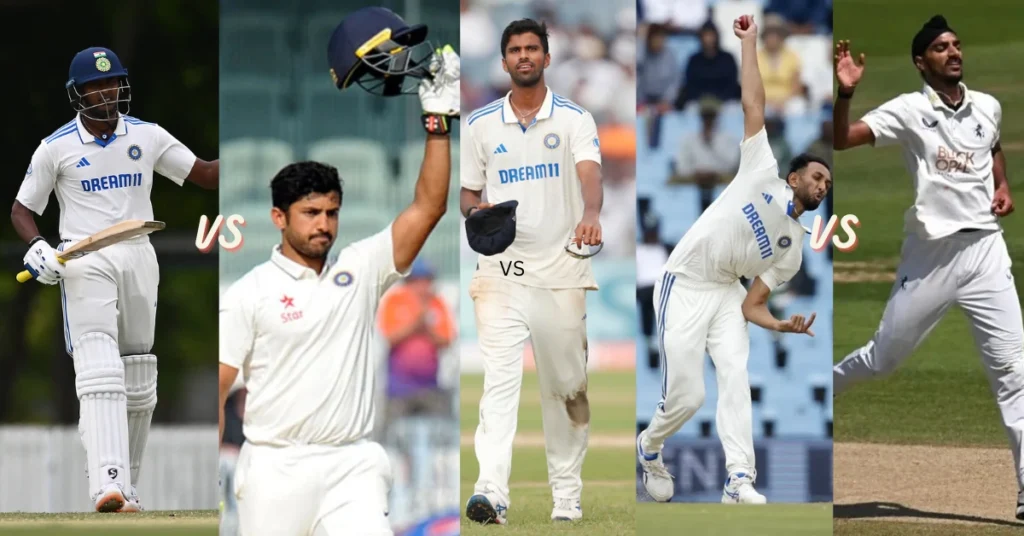 Sai Sudharsan vs Karun Nair, Prasidh Krishna vs Arshdeep and Washington Sundar