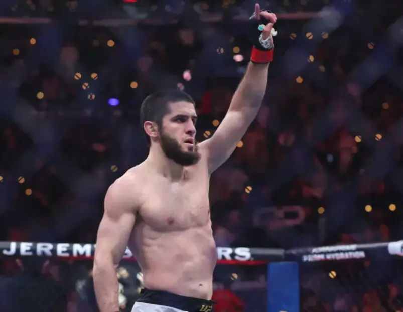 Islam Makhachev during his fight