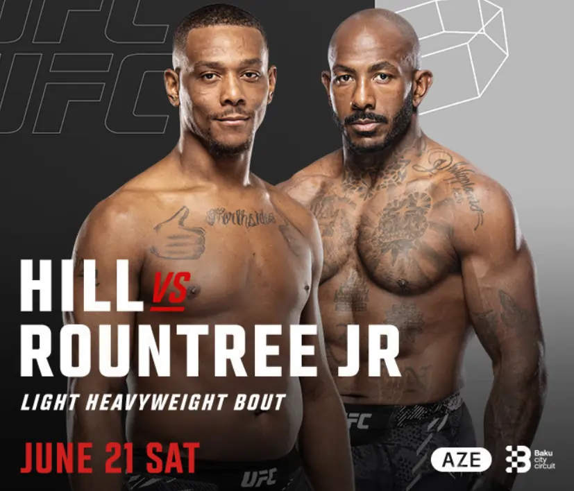 UFC Baku: Khalil Rountree Jr vs Jamahal Hill