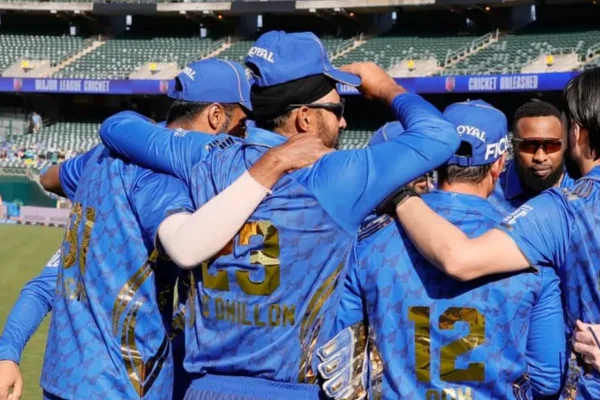 MLC, 2025, Match 9th: MINY vs SO| Match Highlights| Scorecard| POTM| Captains’ Corner MI New York team players during a match