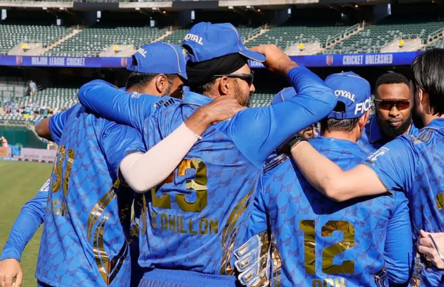 MI New York team players during a match