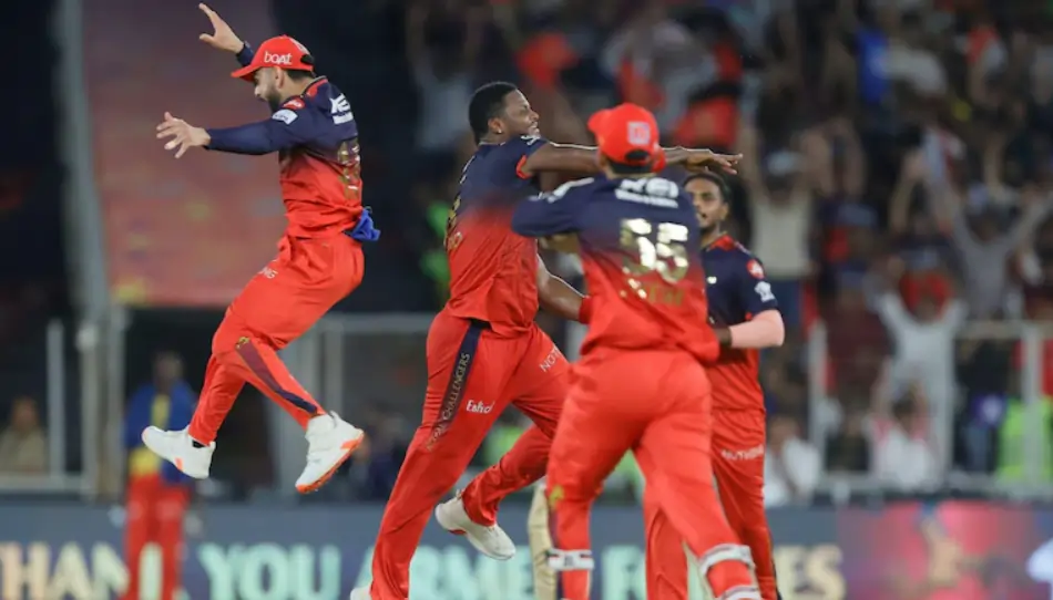 RCB players during IPL 2025 final
