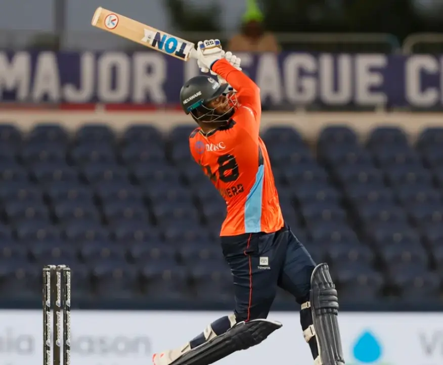 Romario Shepherd during a MLC match
