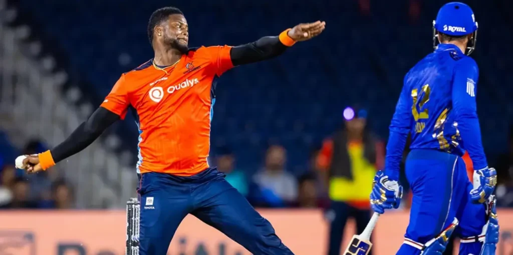 Romario Shepherd during a MLC match