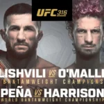 Merab Dvalishvili vs Sean O'Malley at UFC 316