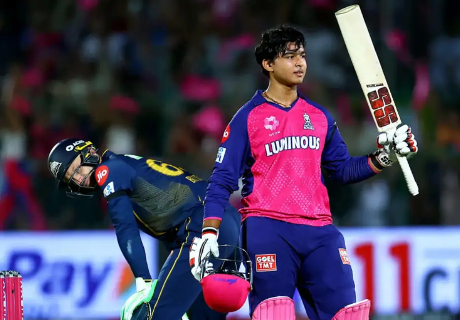 Vaibhav Suryavanshi during an IPL match