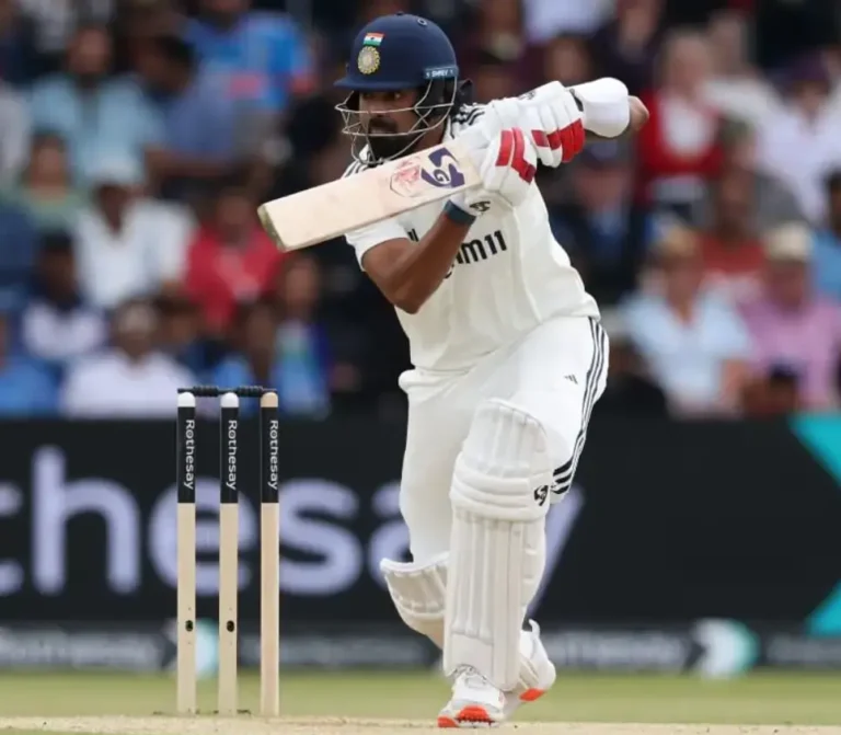 KL Rahul during a test match