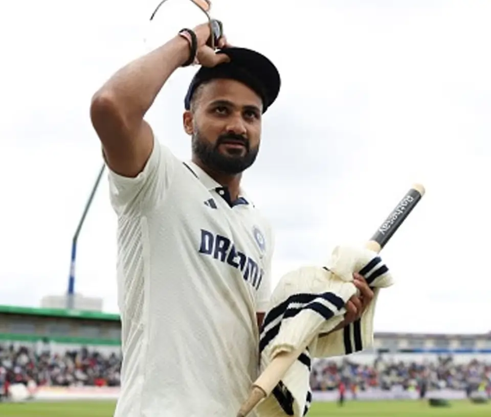 Akashdeep during a test match