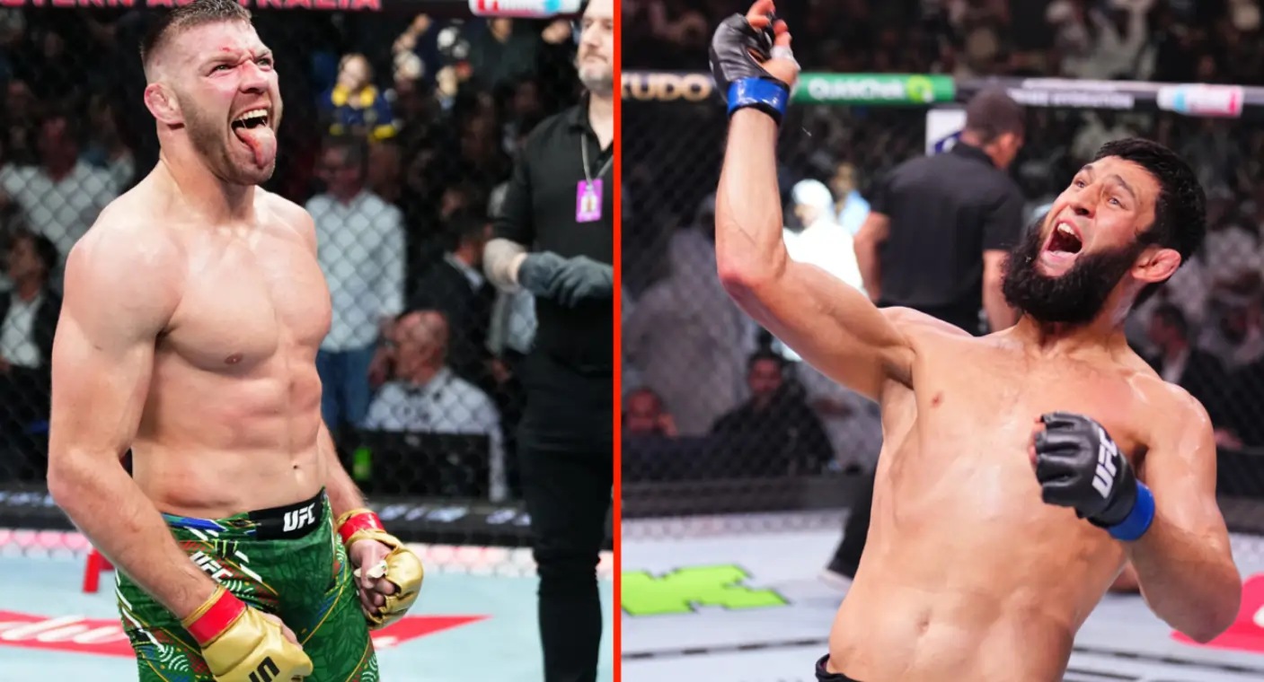 Khamzat Chimaev and Dricus du Plessis