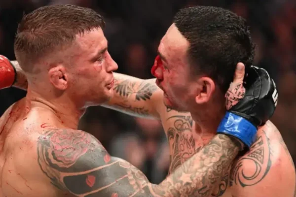 UFC 318: Poirier vs Holloway| Fight Card| Timings| Venue| Details| Where To Watch In India? Dustin Poirier and Max Holloway during their fight