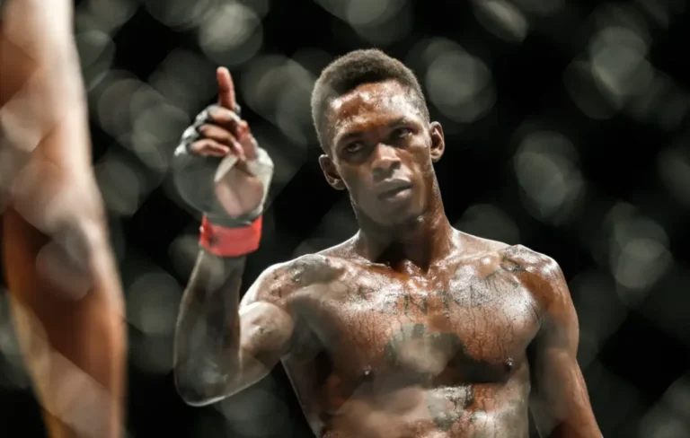 Israel Adesanya during his fight