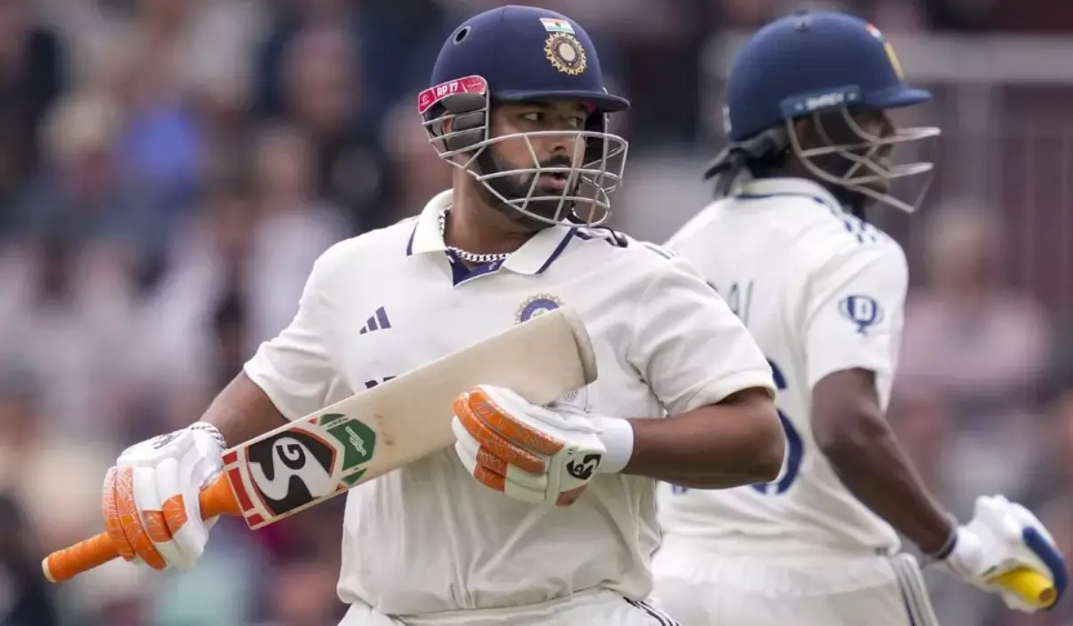 Rishabh Pant and Sai Sudharsan during a test match