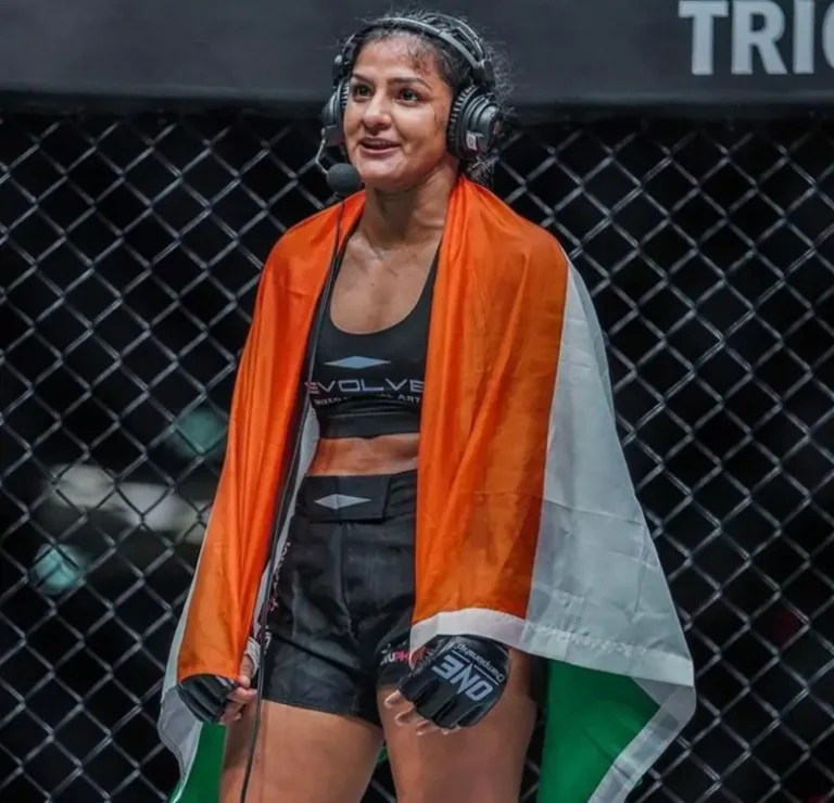 Ritu Phogat after her fight in the ONE FC
