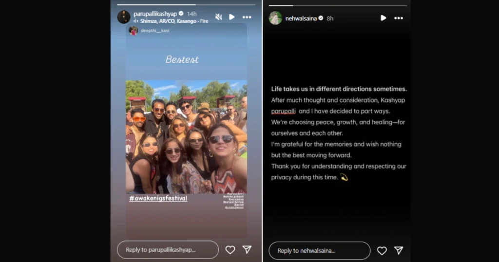 saina nehwal and parupalli kashyap part ways