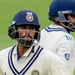 Ravindra Jadeja and Washington Sundar during a test match