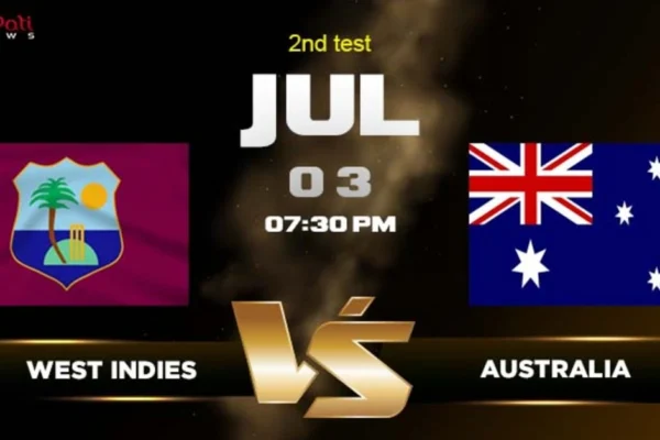 WI vs AUS 2nd Test Match Prediction 2025: West Indies vs Australia Team Preview, Pitch Report, and Playing 11 WI vs AUS 2nd Test Match
